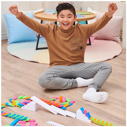 Spin Master Games 6061869 Lily Hevesh H5 Domino Creations 100-Piece Neon Dominoes Set, Kids Games thumb #7