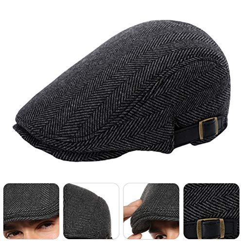 1 Unidade Boné Masculino Chapéus De Jornaleiro Chapéu De Lã Masculino Atingiu o Pico Boné Boné Ponti