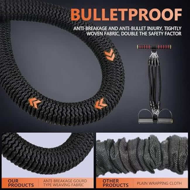 Pedal Resistance Band Elastic Puller Multifunctional Tension Rope Equipment for Indoor Fitness