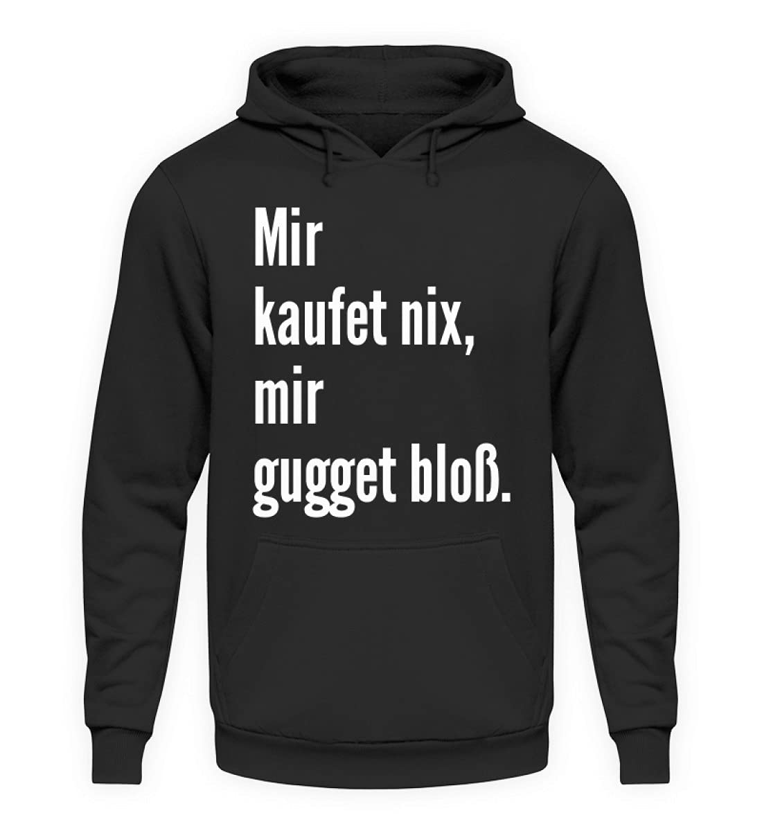 Pull noir Éponge XXXXXL avec inscription originale et capuche ajustable - 3