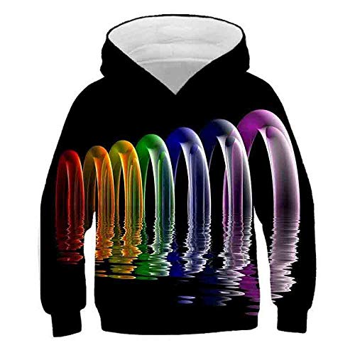 Vêtements d'extérieur adolescent pour l'automne et l'hiver avec sweat à capuche vortex 3D