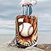MADELSEN Baseball Glove With Ball Luggage Cover Anti-Scratch Travel Suitcase Covers Elastic Washable Protector With Concealed Zipper For 18-32 Inch Luggage Large