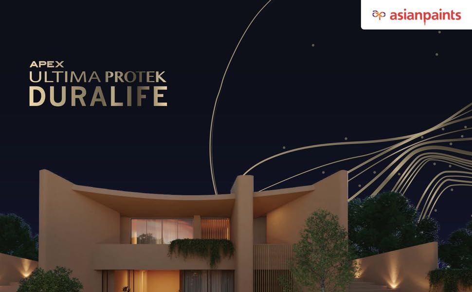 Image of Asian Paint Apex Ultima Protek Duralife Exterior Wall Paint Premium Exterior Emulsion - Premium Weather Protection | Dust Resistant, Anti-Algal | 20 Liter (White)