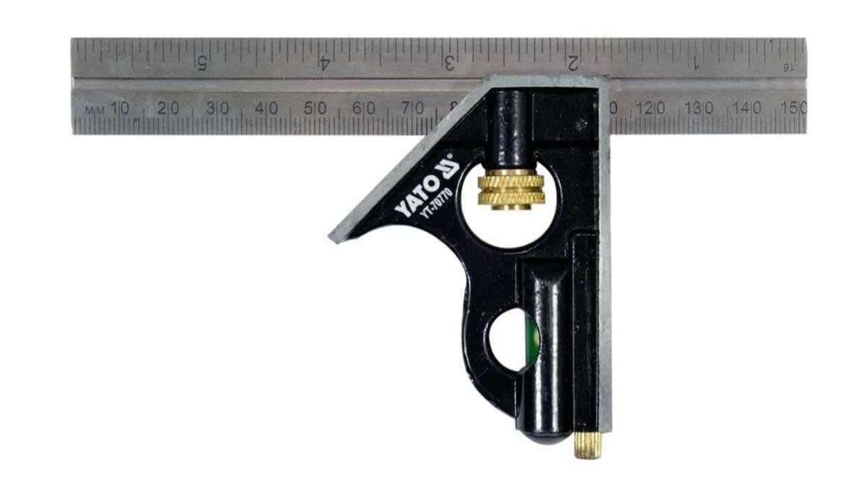 Angolo Di Combinazione 30 Cm, Righello Con Livella A Bolla - 9