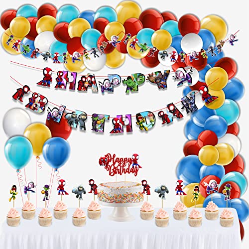 Seyal Spidy and his amazing Friends Theme Birthday Party Supplies