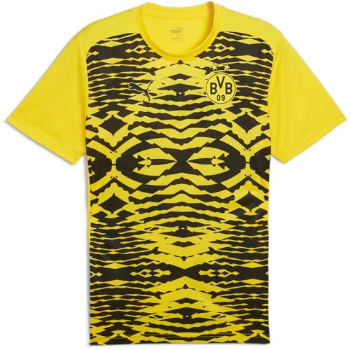 PUMA Maillot pré-match Borussia Dortmund pour homme 2024 2025 adultes, jaune, M