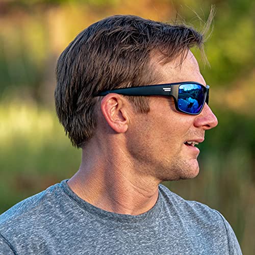 Image of TOROE Eyewear FIELD Wrap Around Sport Sunglasses With Polycarbonate Polarized Lenses, Lightweight TR90 Frame