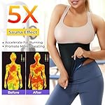 Dulchany Sauna Suit Waist Trimmer for Women Waist Trainer Sweat Band for Stomach Belly Thermo Slimming Belt Workout - Image 2