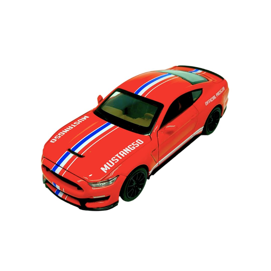 Dpower – Ford Shelby GT350 - Red | Die-Cast Replica, Ultimate Collector's Item, Super Cars | Toy Vehicles, Metal Toy Car Model - Pull Back Collection | Size - 1:32, For Kids 3+
