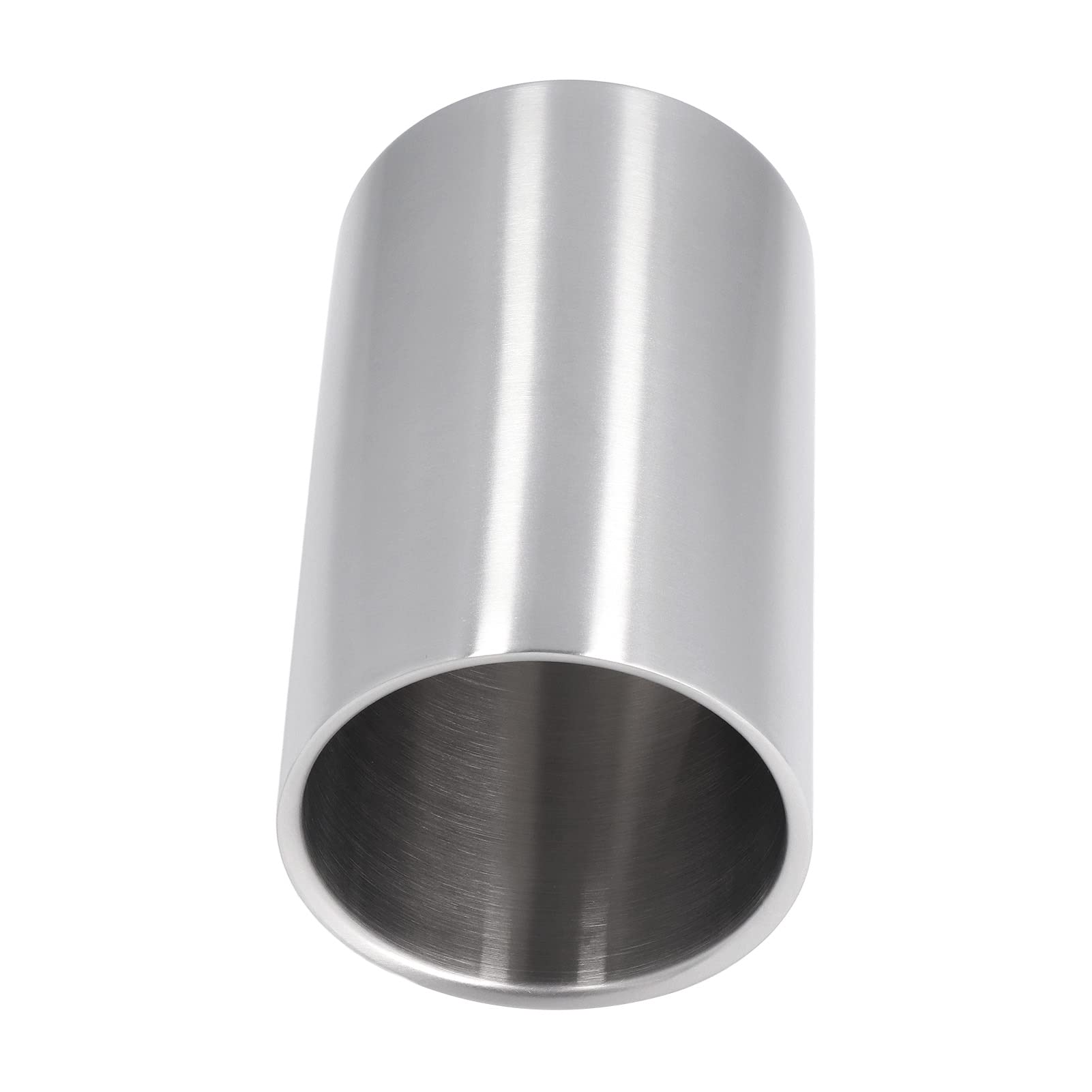 Contemporary Silver Wine Bucket Slim Stainless Steel Wine Cooler Chiller for Home and Bar