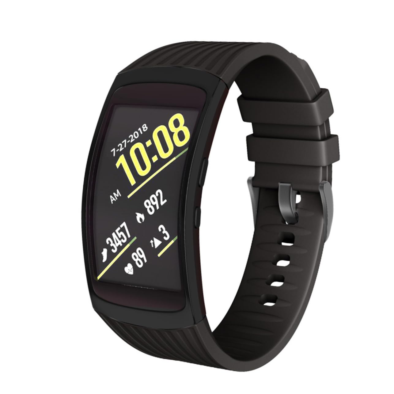 Hemobllo 2 Pièces Montres Intelligentes Montres Intelligentes D'Exercice Reloj Inteligente Gear Fit 2 Bandes Bande De Souple Remplacement Bracelet De