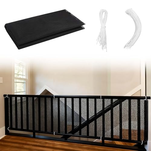 2M Barrière de Sécurité Enfant Filet Protection Escalier Filet Garde Corps Protection Balcon Barriere de securite Enfant escalier pour Barriere et Balustrade Pours...