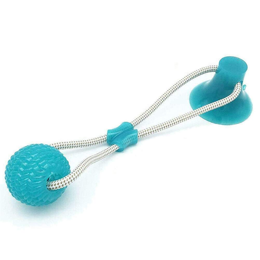 MU Dog Interactive Ventosa Push Ball Giocattoli Giocattoli Elastico Corde Elastico Dente Dente Pulizia da Masticare Giocando Iq Tratta i Giocattoli Pet Cucciolo Forniture,Verde