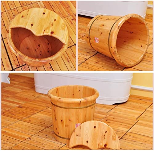 Bañera de pies de madera natural con masaje, color verde miniatura 5