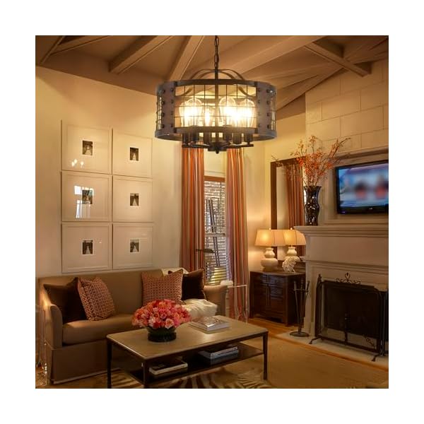   20-Black-Farmhouse-Chandelier-Dining-Room-Light-Fixture-6-Light-Vintage-Kitchen-Island-Lighting-Rustic-Wood-Grain-Pendant-Light-for-Living-Room-Entryway-Foyer