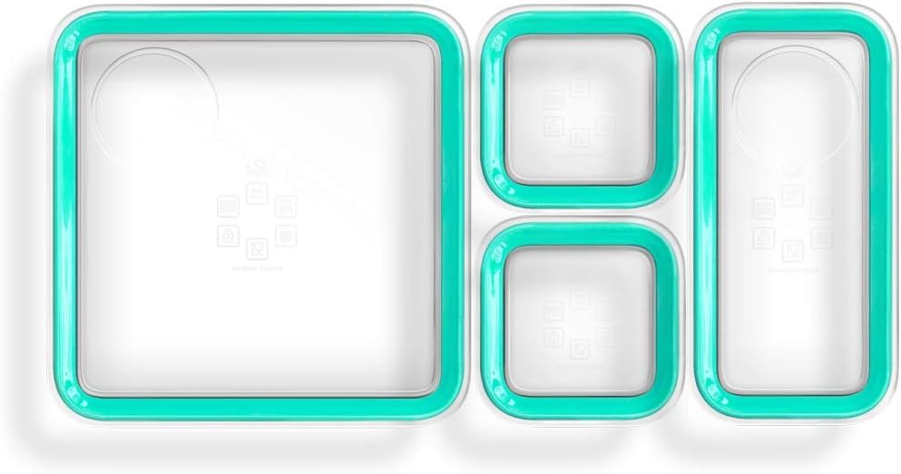 Tastemade Prepd Container Set Food Storage Containers - Leak-Proof, BPA-Free, Safe for Microwave, Dishwasher & Freezer Great for Meal Prep + Portion Control (Set of 4, Mint)
