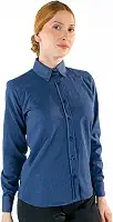 Camisa Social Básica Feminina Manga Longa Uniforme Para Rotina Confortável