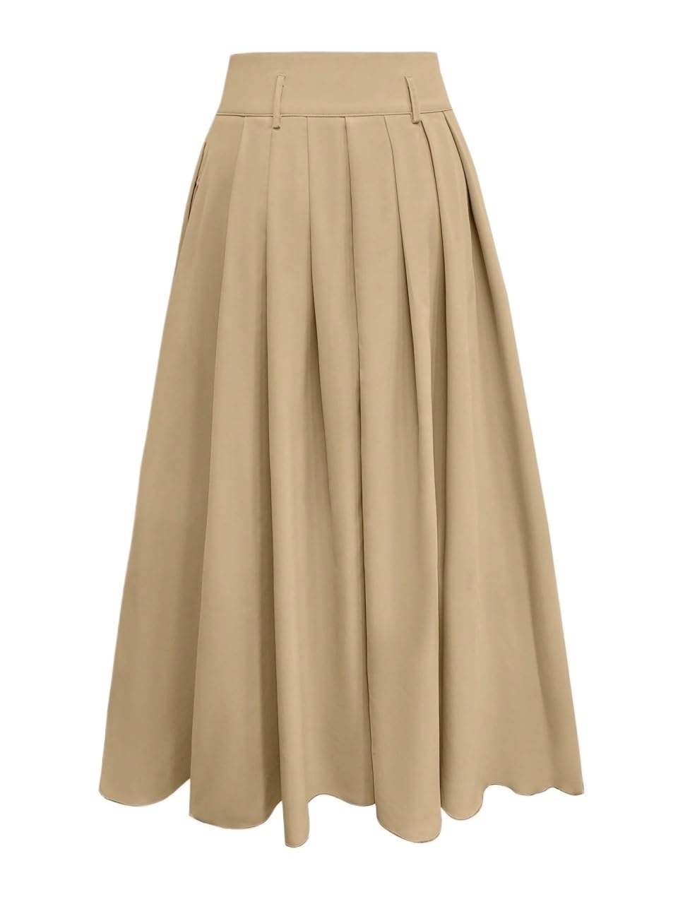 Womens Trendy Elegant Skirt Solid Color High Waist Long Casual Skirt