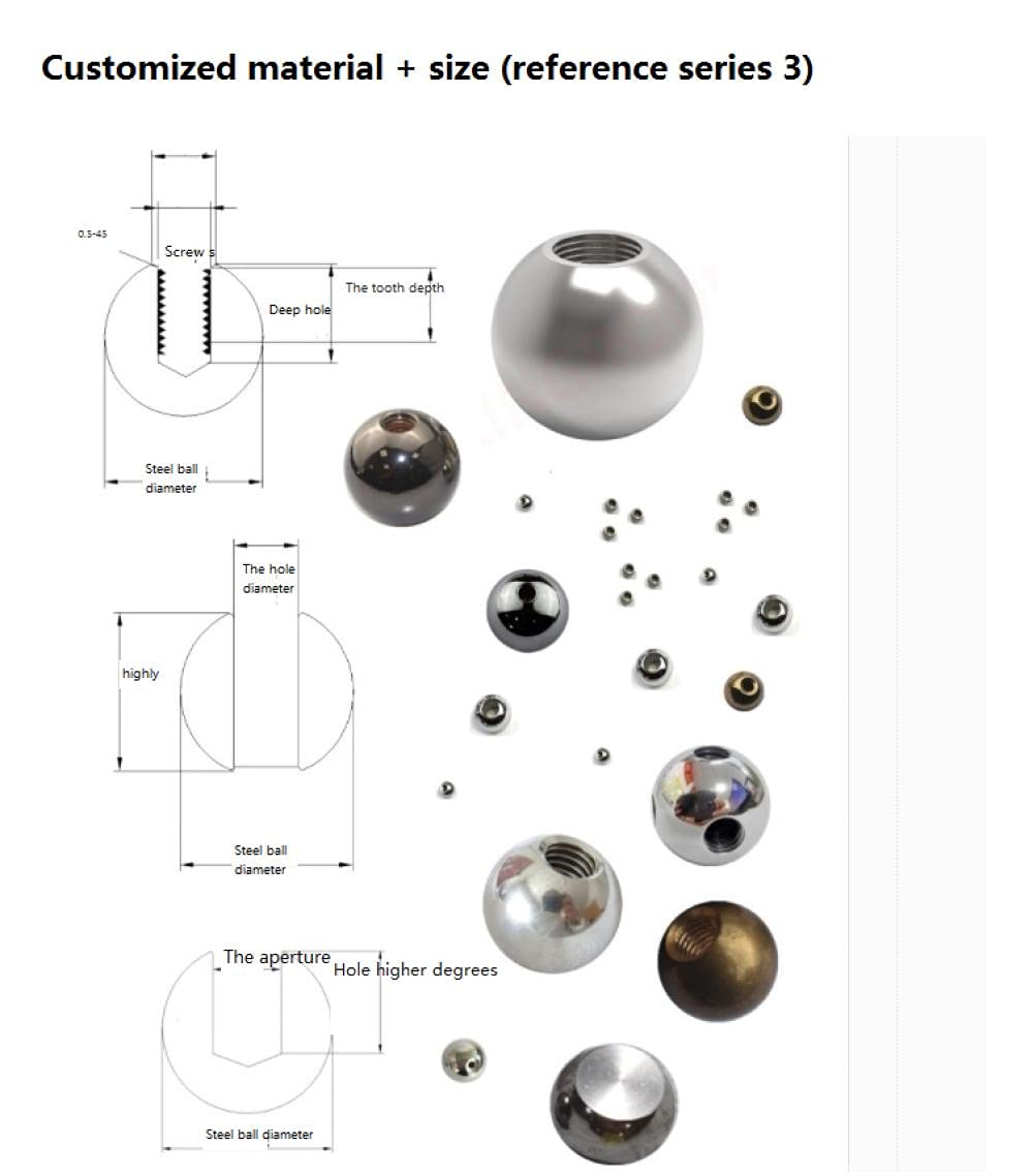 cuscinetto a sfere, Sfere di ricambio for piercing in acciaio inossidabile(8mm*2.5mm Half Hole)