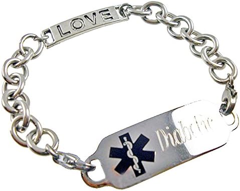 Women's Love Connection Stainless Medical ID Bracelet FREE Engraving