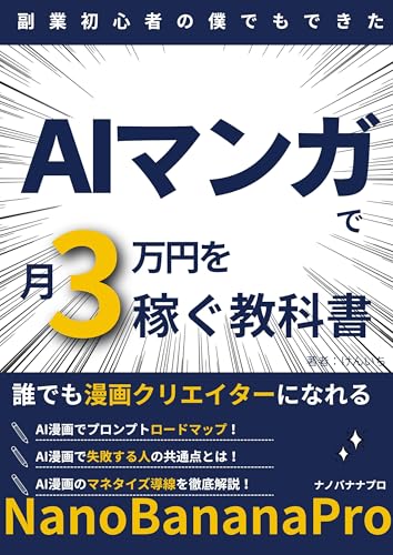 NanoBananaPro AIマンガで月に3万円を稼ぐ教科書: 無料マンガ｜連載マンガ|LINEマンガ｜副業｜生成AI|ChatGPT|Gemini|higgsfield