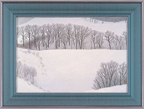 東山魁夷　『冬の旅』　岩絵の具方式複製工芸画 Amazon.co.jp: 東山魁夷 「 冬の旅 」 岩絵具方式複製画 : ホビー