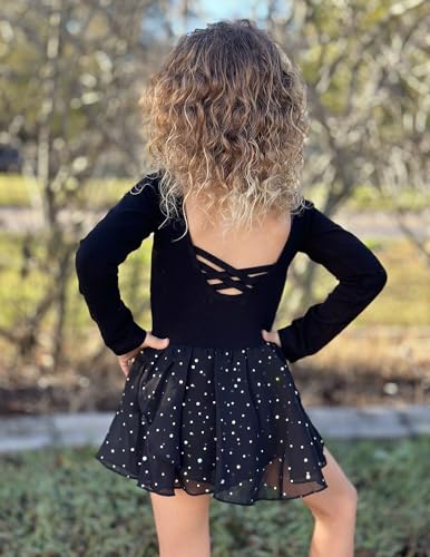 Image of Arshiner Kids Girls Classic Long Sleeve Leotard Dance Ballet Dress