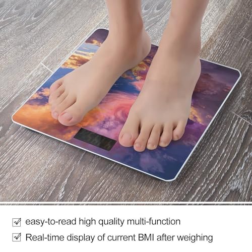 Báscula digital Colorful Clouds para baño capacidad 400lb miniatura 5