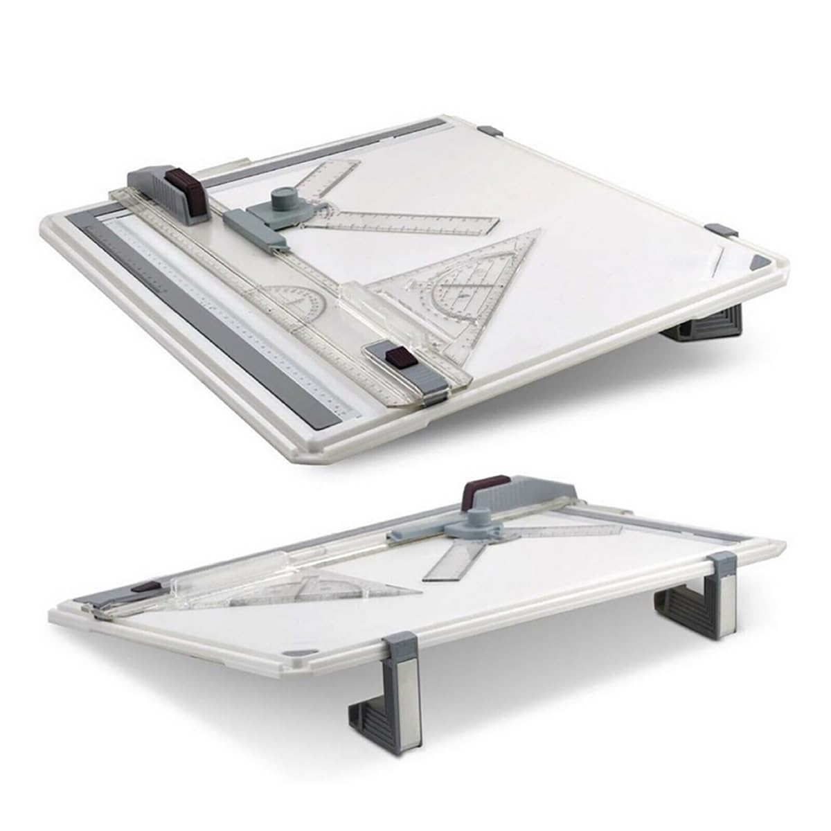 NEWFUN Lavagna da Disegno Professionale,Rapid Drawing Board per Tavolo da Disegno A3，Avolo da Disegno Multifunzionale per il Disegno Tecnico, Binario per il Disegno Parallelo, Angolo Regolabile