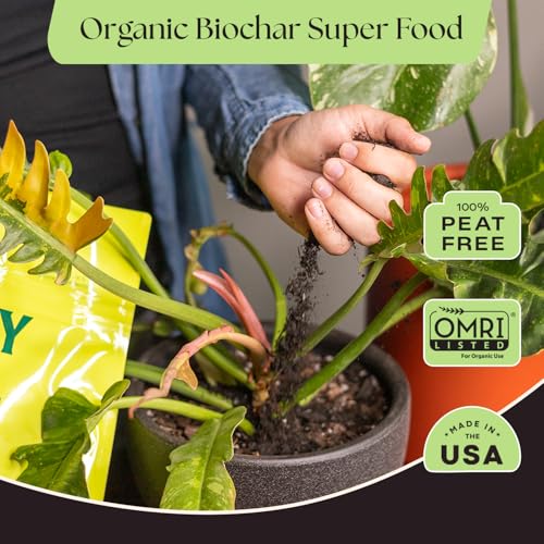 Image of Rosy Soil Plant Food, Organic Fertilizer for Indoor Plants, 4 Quarts | Microbially Active Organic Indoor Plant Food, with Biochar, Kelp, Worm Castings, For Houseplants, Herbs & Flowers