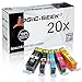 Produktbild Logic-Seek 20 Tintenpatronen kompatibel für Canon PGI-525 CLI-526 Pixma IP 4850 4950 IX 6550 MG 5150 5240 5250 5340 5350 6150 6250 8150 8240 8250 MX 715 885 895