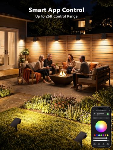 Image of Brizled Solar Halloween Spotlight Outdoor, Smart LED Landscape Light, RGBCW