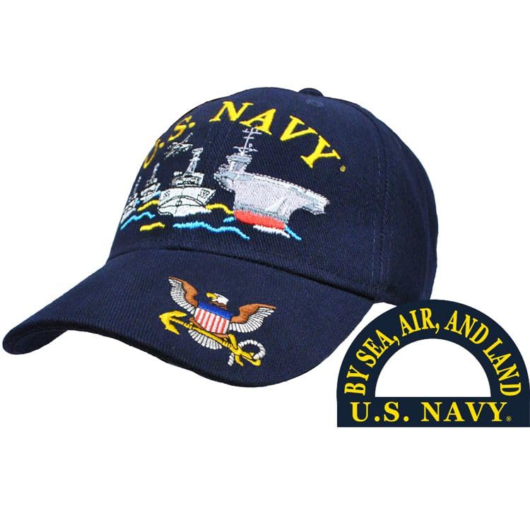 Gorra EE United States Navy Ship Fleet negra talla única miniatura 5