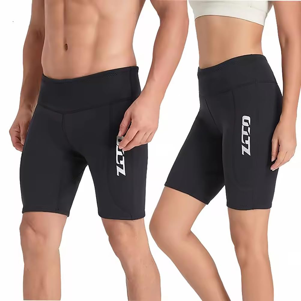 Shorts en Néoprène 2Mm pour Hommes et Femmes, Shorts de Plongée Protection UV pour Rester Au Chaud Lors du Surf, Snorkeling, Natation Et Plongée