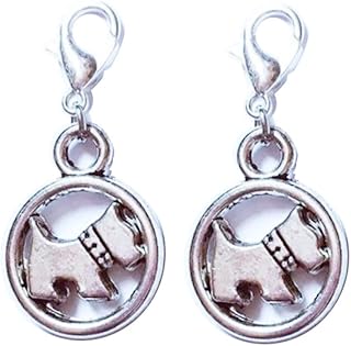 2Pcs Dog purse charm, dog zipper charm, dog bag charm, dog lover gift