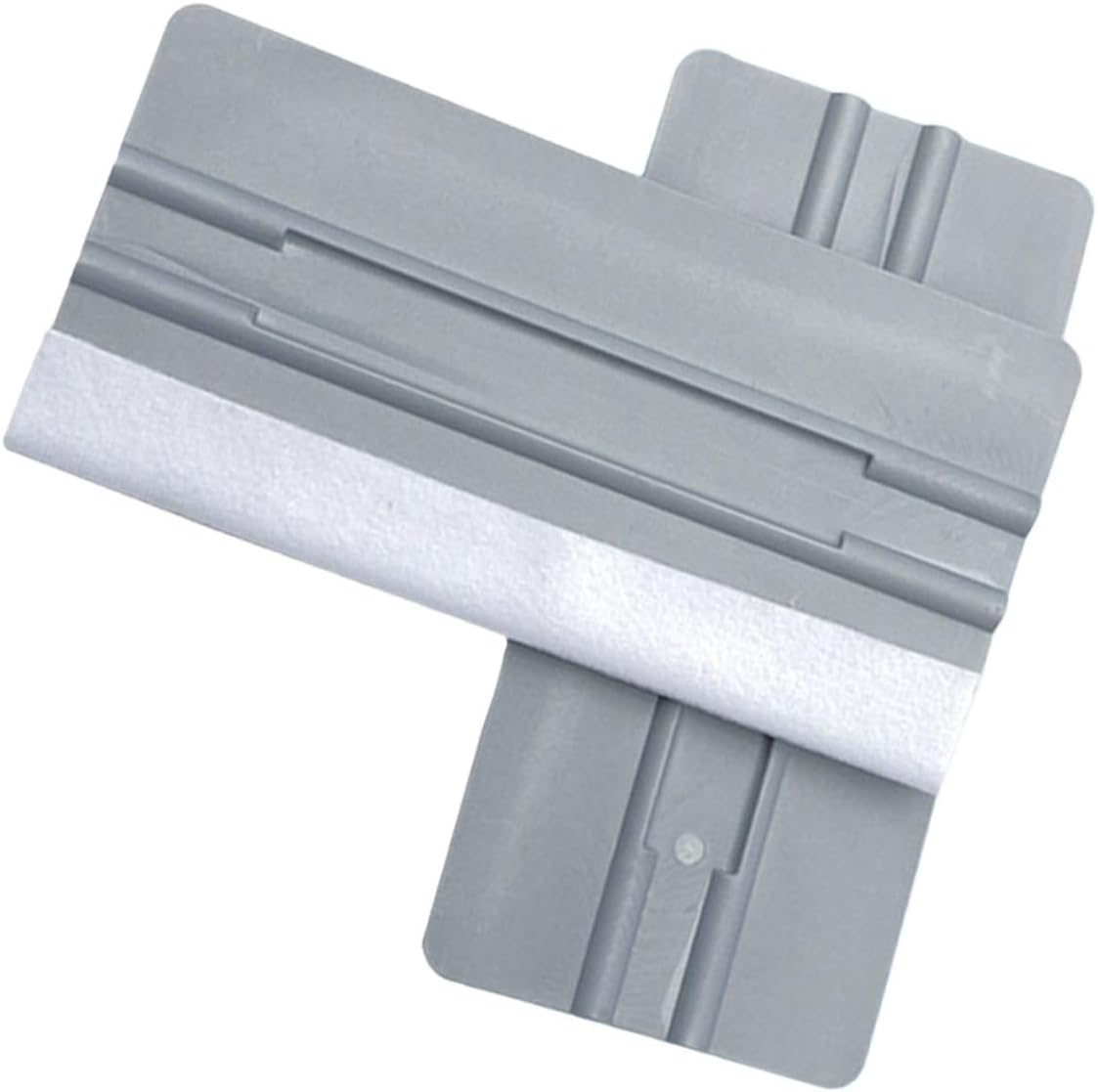 Toddmomy Car Window Film Scraper Grey Plastic Auto Squeegee Tool for Decal Application Includes Felt and Non Felt