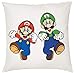 TRVPPY Coussin garni modèle Mario and Luigi 40 x 40 cm