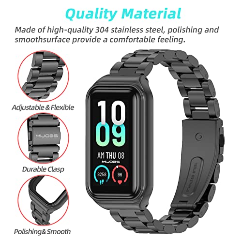 Image of Strap for Amazfit Band 7 Metal Replacement Strap Wristband Watch Strap Compatible with Amazfit 7 Fitness Tracker smartwatch
