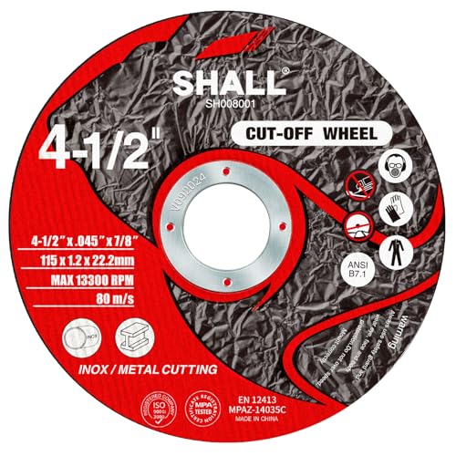 Roues de découpe 11,4 cm SHALL pour rénover vos structures métalliques avec pochette