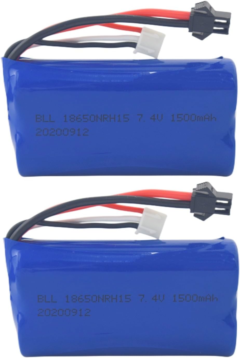 sea jump 2PCS 7.4V 1500mah High-Rate Lithium Battery for H103 H105 H101 T2 Syma S033G UDI U12A QS 8019 8004 High-Speed RC Boat Spare Battery