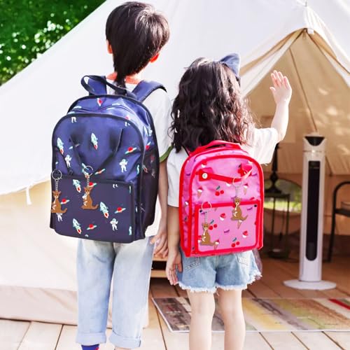 CiciBear 24 Stück Schlüsselanhänger für Känguru-Geburtstag, Babyparty, Waldtiere, Party, Goodie Bag Stuffer, Kindergeburtstag, Karnevalsbelohnungen