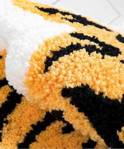 Hyst Cute Soft Tiger Shaped Animals Bath Mat Area Rug For Bedroom Bathroom Kitchen Floor Water Absorption Non-Slip Small Carpet Door Mat Playmat thumb #4