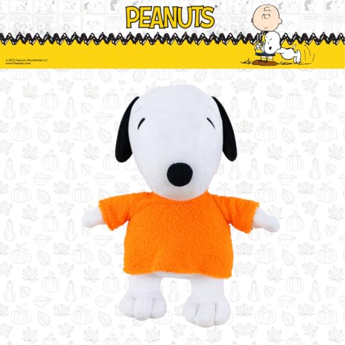 Image of Peanuts Snoopy Cozy Sweater Fall Bedding Super Soft Plush Cuddle Pillow Buddy, (Officially Licensed Product) By Franco