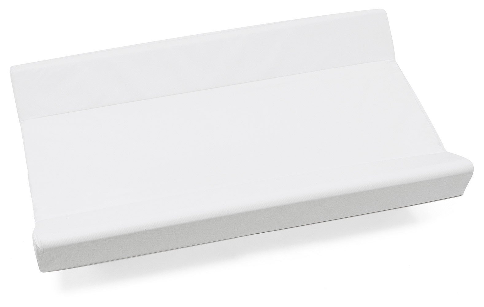 Materassino fasciatoio in pvc 2 lati, per il cambio del pannolino, universale, misura cm 49x81x10, made in italy, Italbaby colore bianco