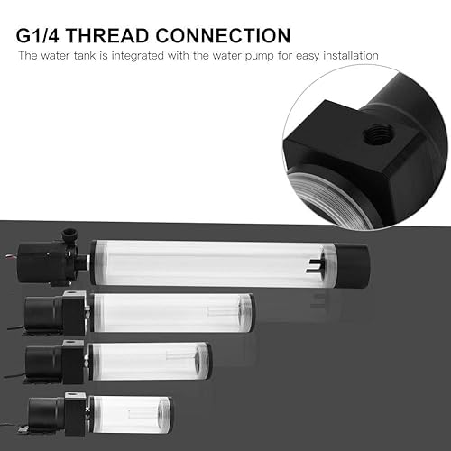 Miniatura 5 de Depósito de bomba de refrigeración por agua de CPU de 19 W 12 V, combo de bricolaje, 800 L/H, puerto de rosca G de 1/4 pulgadas, sistema de