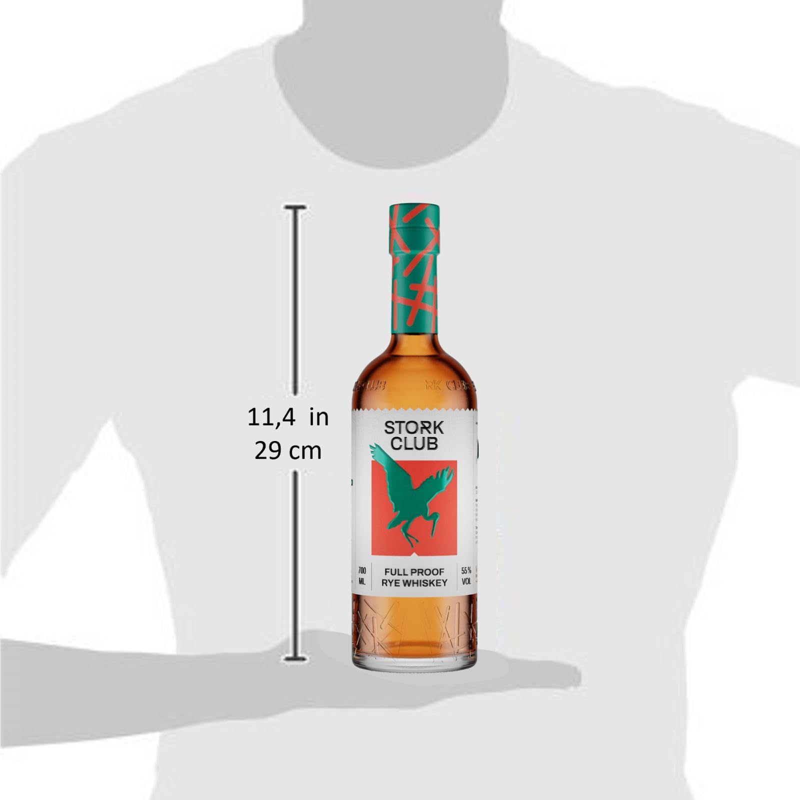 STORK CLUB Full Proof German Rye Whiskey (1 x 0,7 l) – Deutscher Roggen-Whiskey mit 55% vol.