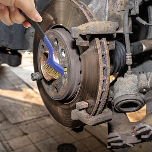 Image of VASTOOLS Wire Brushes Pack of 7. for Cleaning Welding Slag, Rust and Dust. 7 inch Brass, Stainless Steel, Nylon Brushes with Rigid Handle