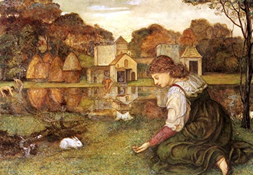 Art tableau l'animal blanc de John Roddam Spencer Stanhope impression haute fidelite