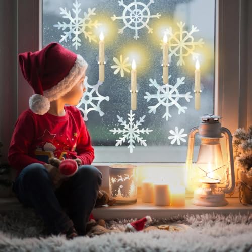 Velas luminosas para ventanas LED automaticas con sensor juego de 4 unidades 2