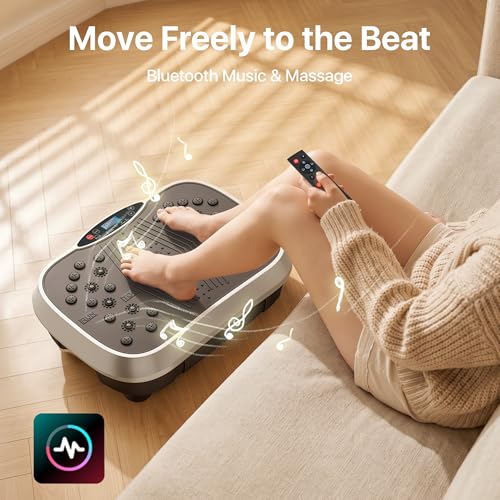 Image of ALSO GO Exercise Device with Vibration Plate, 5 Training Modes and 99 Level Vibration Platform for Weight Loss /Lymphatic Drainage, 150 kg Vibration Chart
